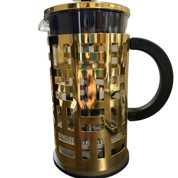 NEW Bodum French Press Eileen Coffee Maker 8 Cup *1.01/34fl.oz Gold Plated - Picture 3 of 5